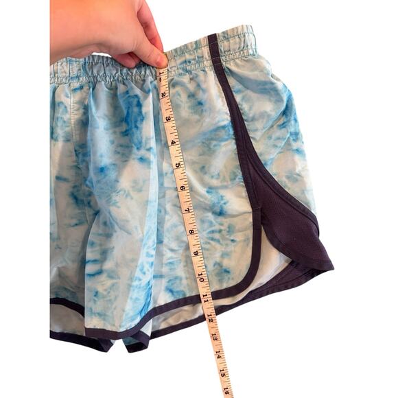 Under Armour Women’s Running Shorts Blue Tie Dye Active Gym Workout Liner Small - Picture 9 of 9